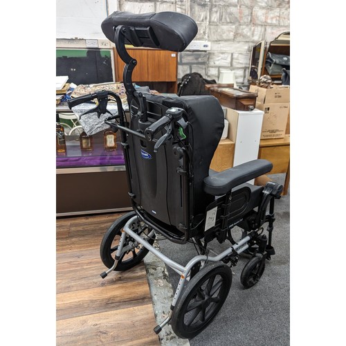 227 - Rea Azalea large reclining push along wheelchair in very good condition and with rain cover