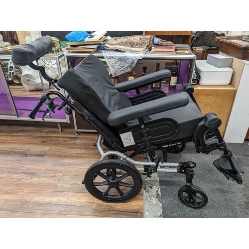 227 - Rea Azalea large reclining push along wheelchair in very good condition and with rain cover