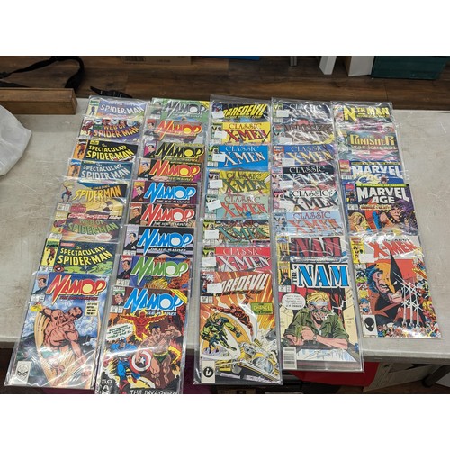 236 - Collection of 38 x individually bagged and mint/near mint assorted Marvel comics