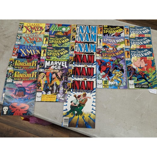 50 - Bundle of unbagged but mint/near mint DC & Marvel comics - some duplicated