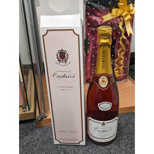 189 - Boxed and unopened 75 cl bottle of Oudinot cuvee rose brut champagne