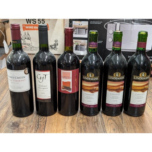 313 - 6 x assorted unopened bottles of wine