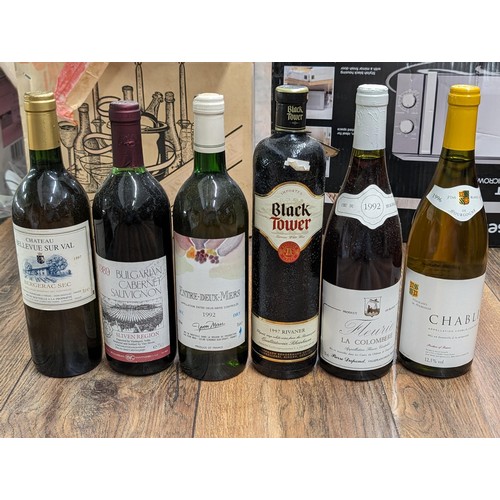 316 - 6 x assorted unopened bottles of wine
