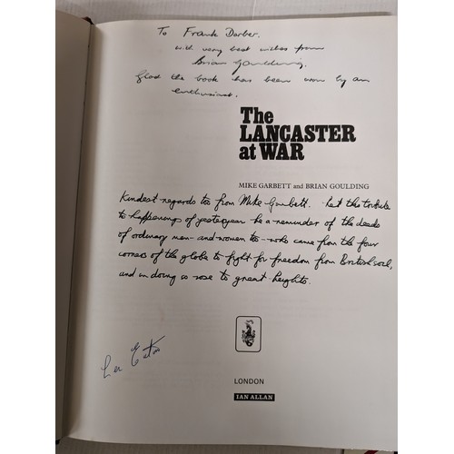 94 - The Lancaster at war (Ink signed and message by one author) - Mike Garbett & Brian Goulding, 144 pag... 