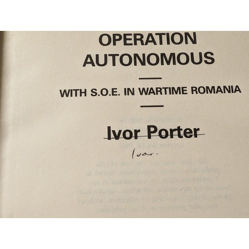 238 - Operation autonomous - Ivor Porter (ink signed by author), 268 page hard back book with dust jacket