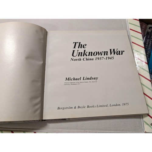 262 - The unknown war, North China 1937-1945 - Michael Lindsay, hard back book with dust jacket