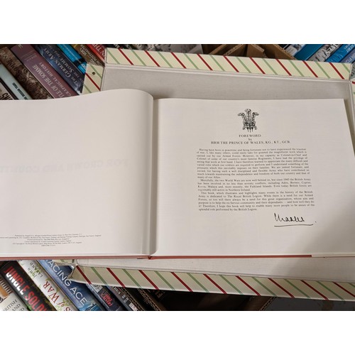 281 - For Crown and Country with forward by HRH Prince Charles, 124 page hard back book with dust jacket