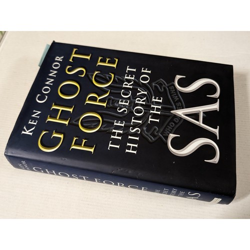 295 - Ghost force, the story of the SAS - Ken Connor, 375 page hard back book with dust jacket