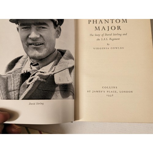 307 - The phantom major, story of David Stirling and the SAS regiment - Virginia Cowles, 320 page hard bac... 