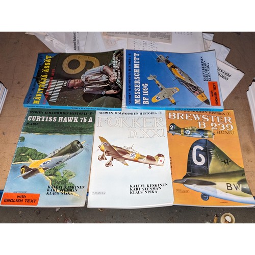 350 - 5 x Suomen Ilmavoimien Historia aviation magazines numbers 1,3,5,6,& 11