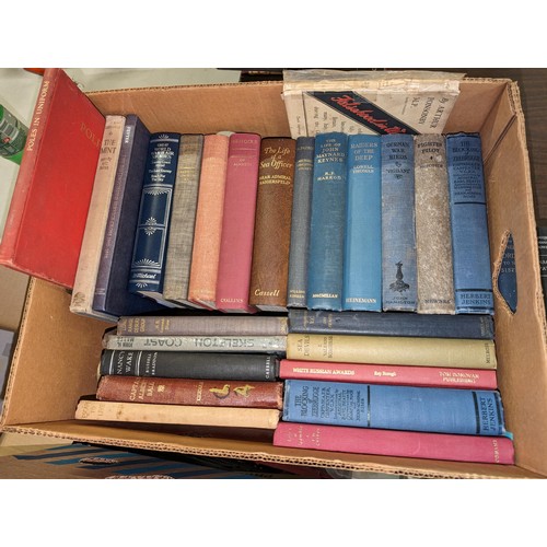 361 - Job lot of assorted vintage hard back books with missing covers in varying conditions