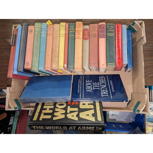 362 - Job lot of assorted mostly vintage hard back books with missing covers in varying conditions