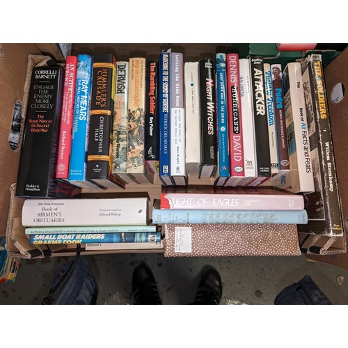 370 - Job lot of assorted vintage and modern hard back books with dust jackets in varying conditions