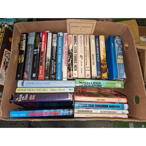 372 - Job lot of assorted vintage and modern hard back books with dust jackets in varying conditions