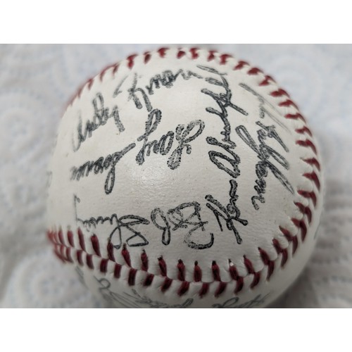 17 - Toronto Blue Jays fully autographed genuine leather Major League Baseball