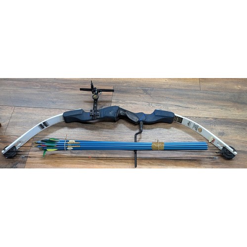 128 - Proline USA Force II bow and arrows with Arten sight