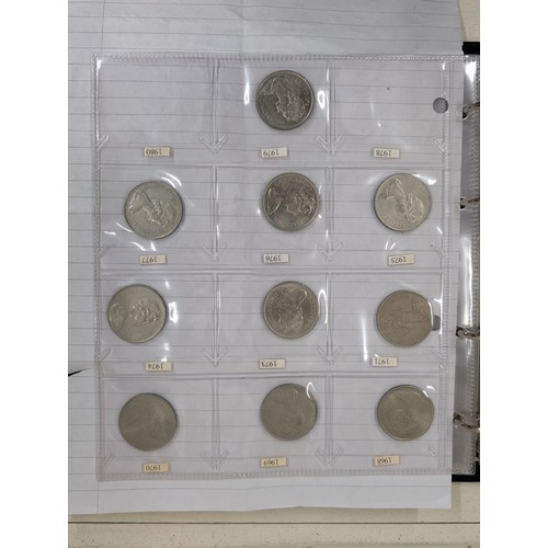 151 - Collectors range coin folder with UK decimal coins and couple of commemorative crowns etc