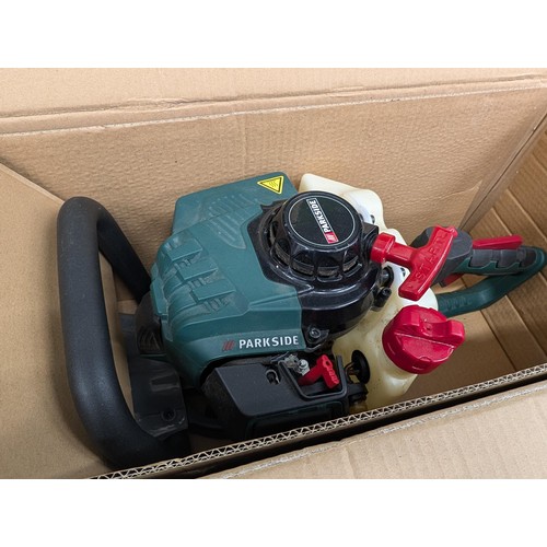 315 - Parkside PHS 9500A1 petrol hedge trimmers in box - only used a couple of times so as new