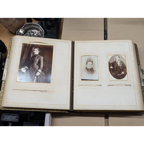 186 - Vintage 'the presentation song' photograph album with assorted photographs