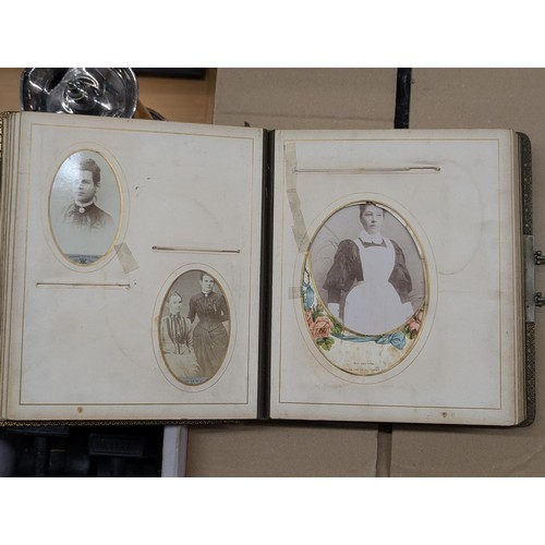 186 - Vintage 'the presentation song' photograph album with assorted photographs