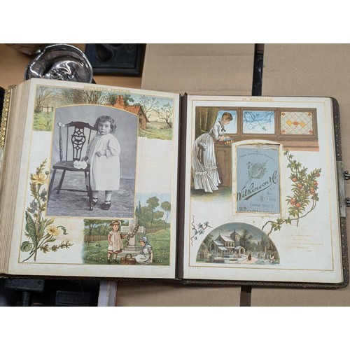 186 - Vintage 'the presentation song' photograph album with assorted photographs