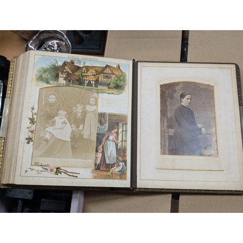 186 - Vintage 'the presentation song' photograph album with assorted photographs