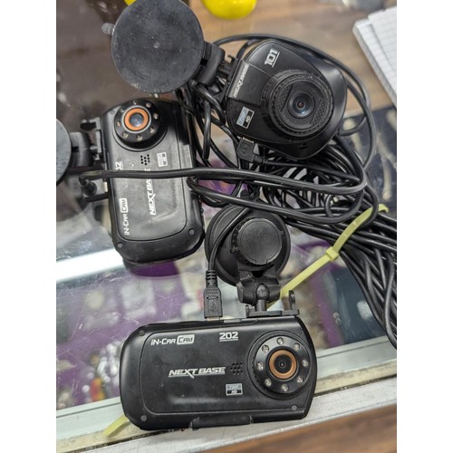 225 - 3 x Next Base in-car cams being 1 x 101 and 2 x 202 with USB chargers