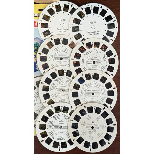 Boxed vintage Viewmaster with assorted slides and including some still ...