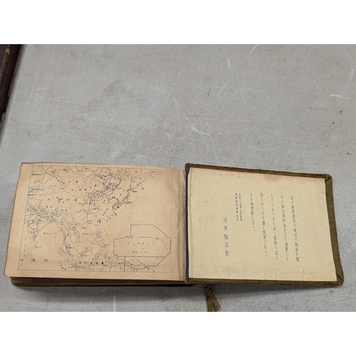 37 - 1940's Japanese postcard album full of mostly unwritten postcards - some written and posted with Jap... 