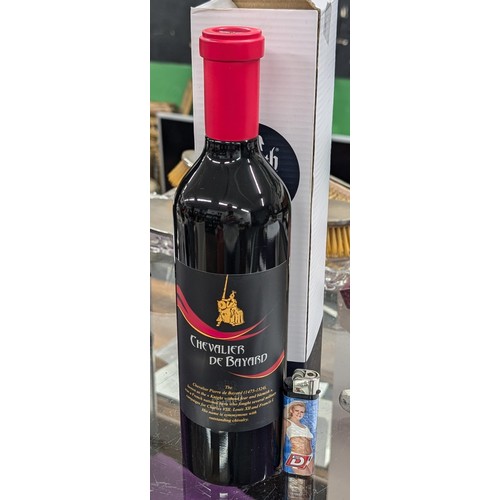 213 - Boxed as new wine bottle shaped pepper grinder