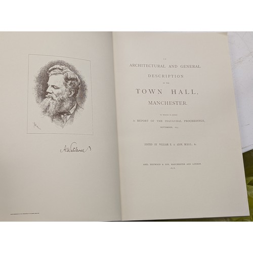 215 - Very rare 1878 large paper back book - An architectural and general description of the town hall Man... 