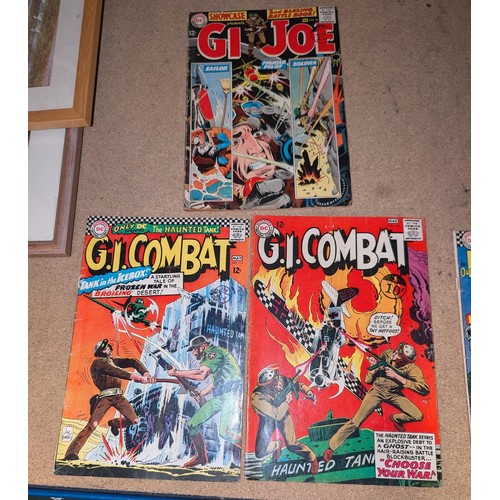200 - 3 x original 1960's DC Comics G.I. Combat and G.I. Joe comics in good condition