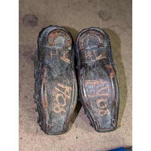 68 - Early 1900's pair of childs clogs