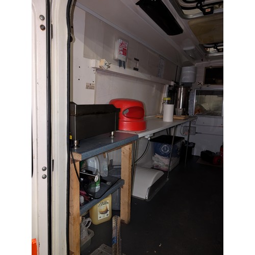 616 - Ford Transit ambulance converted to catering van with some equipment - no V5 and not moved or starte... 