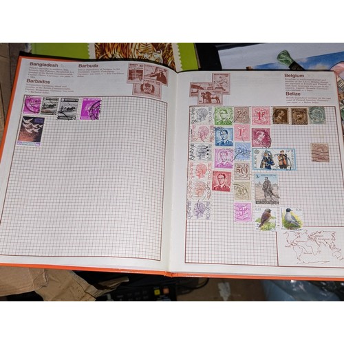 138 - Kaleidoscope stamp album with stamps