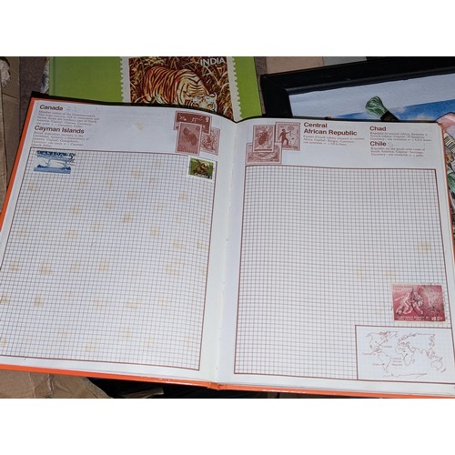 138 - Kaleidoscope stamp album with stamps