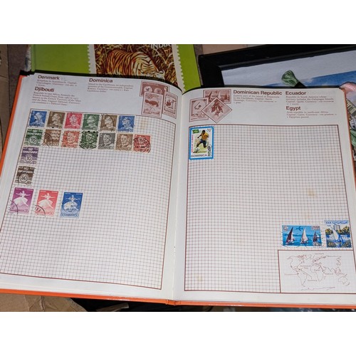 138 - Kaleidoscope stamp album with stamps