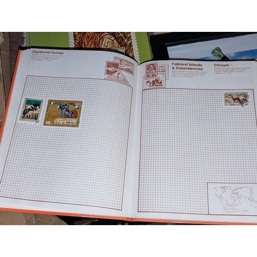 138 - Kaleidoscope stamp album with stamps