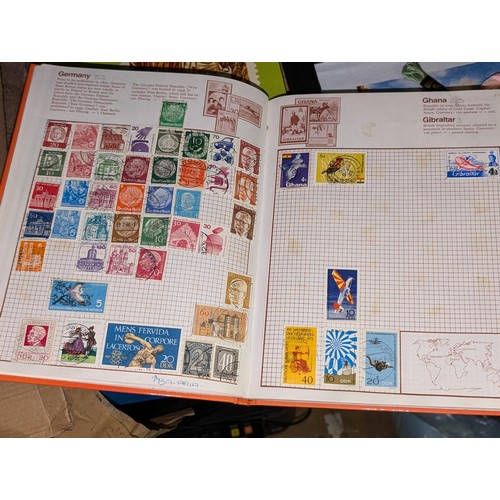 138 - Kaleidoscope stamp album with stamps