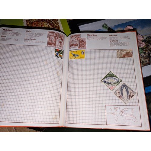 138 - Kaleidoscope stamp album with stamps