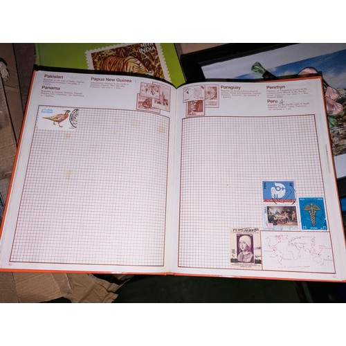 138 - Kaleidoscope stamp album with stamps