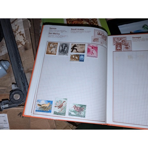 138 - Kaleidoscope stamp album with stamps