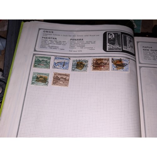 139 - Safari stamp album with stamps