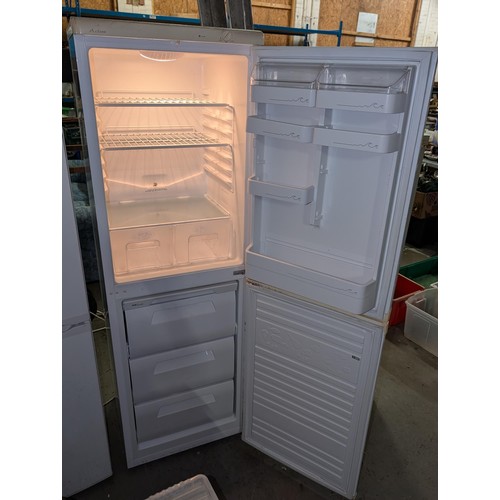 177 - 54.5 cm wide and 170 cm tall Beko A class upright half and half fridge freezer - suitable as garage ... 