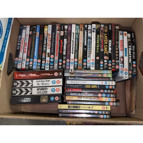 301 - Banana box of assorted DVD films