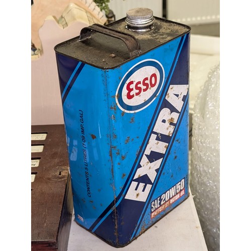 310 - Vintage Esso Extra 5 litre motor oil can