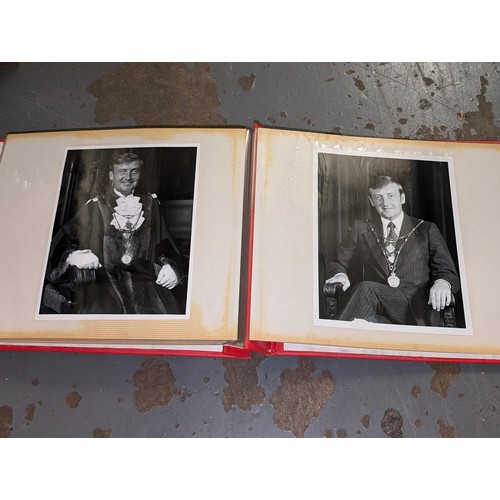 384 - 3 x vintage photograph albums with photographs including 1977 medal award confirmation letter and ev... 