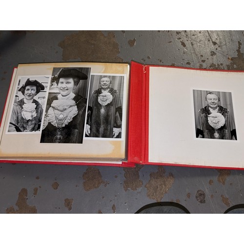 384 - 3 x vintage photograph albums with photographs including 1977 medal award confirmation letter and ev... 