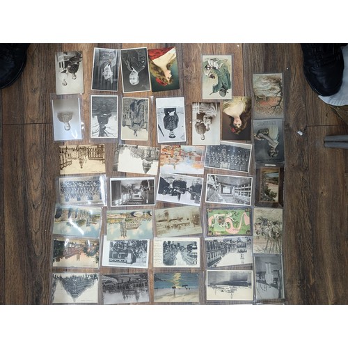 156 - Collection of 70 x assorted posted and un-written postcards dating from early 1902 onwards to includ... 