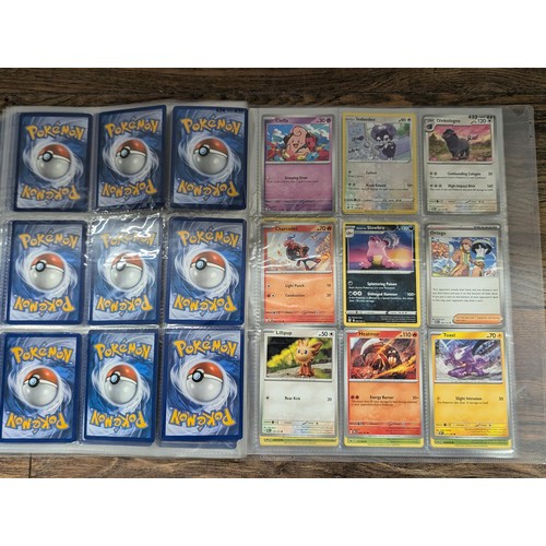 72 - Folder of 135 x assorted Pokemon trading cards